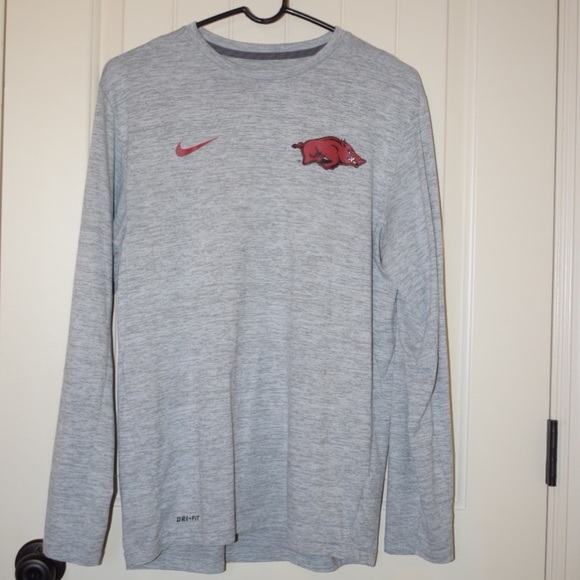 Nike Long sleeve Arkansas Razorback Shirt - Picture 1 of 3